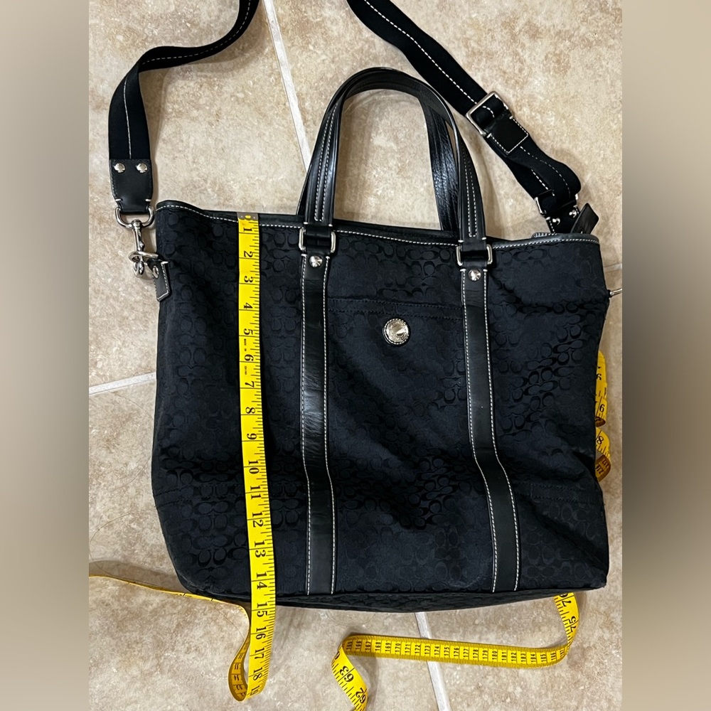 Large Coach Black Tote Bag